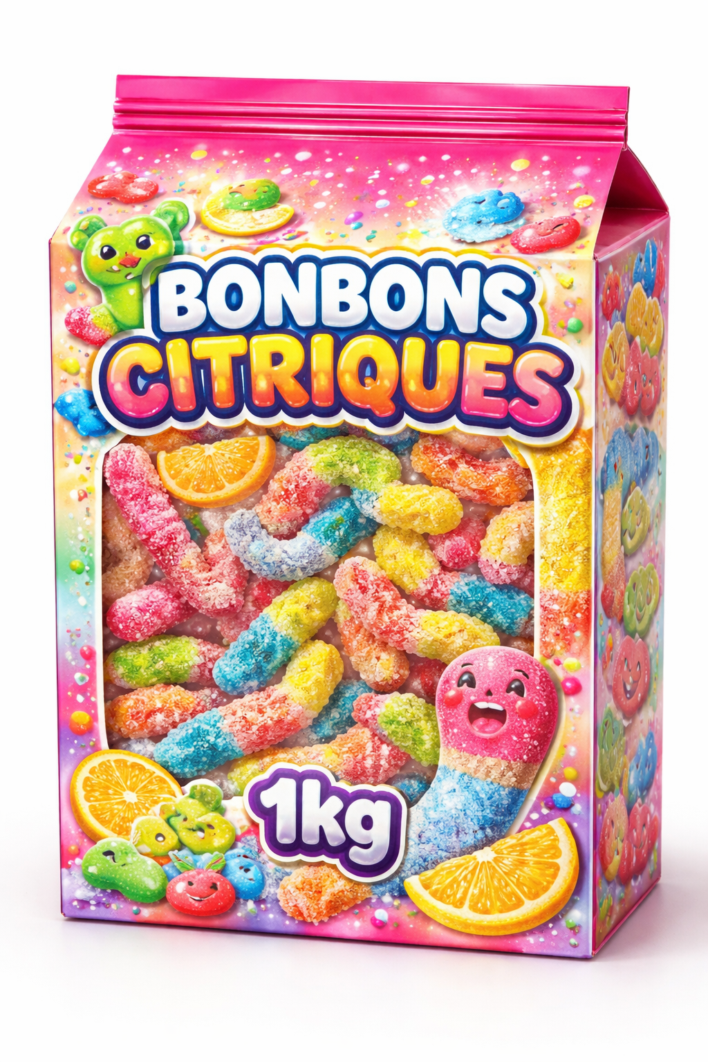 Pack 1 KG Bonbons citriques